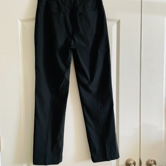 Drapers & Damons Comfort Pull-on Stretchy Black Pants Size M - Picture 2 of 7